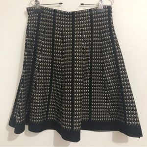 🆕 Houndstooth Black Brown Skirt size L